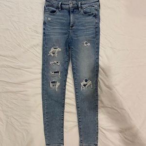 american eagle super hi-rise jegging
